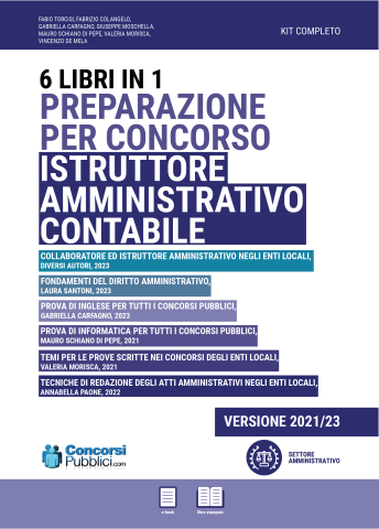 Istruttore Amministrativo Contabile - kit completo 5 libri